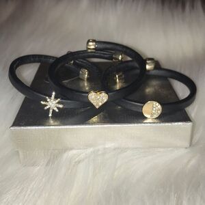 Leather Crystal Bracelets